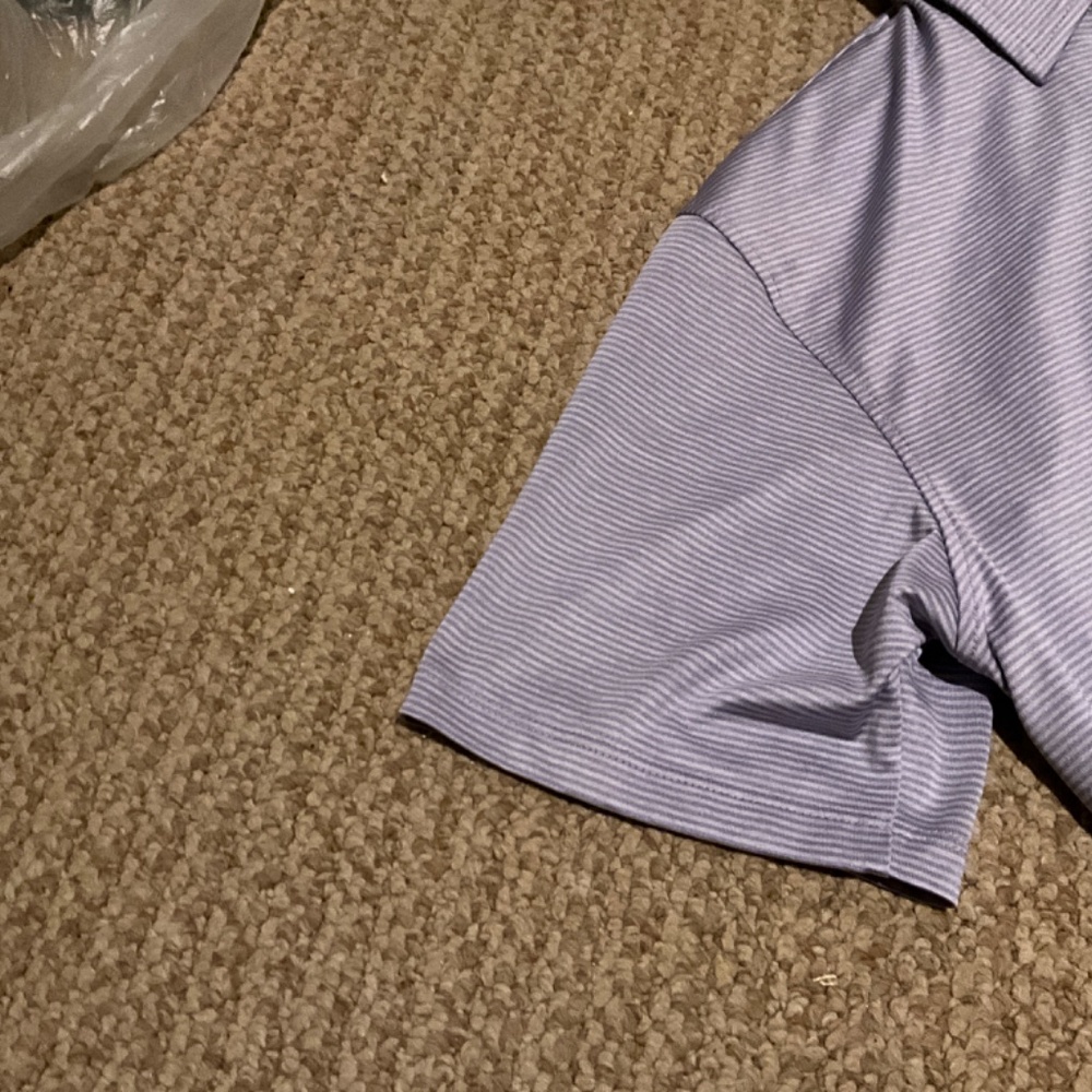 Fish Hippie Co. Light Purple and White Golf Shirt Size S - Picture 5 of 9